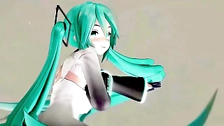 Hatsune Miku Undress Dance Hentai Vocaloid Mmd 3D Clear Blue Be alive &lpar;CLIP&rpar;